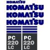 Komatsu PC 220 LC Excavator Decal Set