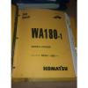 KOMATSU WA180-1 WHEEL LOADER SERVICE SHOP REPAIR BOOK MANUAL #1 small image
