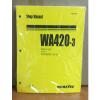 Komatsu WA420-3 Wheel Loader Shop Service Repair Manual (WA420H20051 &amp; up) #1 small image