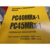 Komatsu PC40MRX-1 PC45MRX-1 Hydraulic Excavator Operation &amp; Maintenance Manual #1 small image