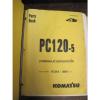 OEM KOMATSU PC120-5 PARTS Catalog Manual Book