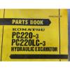 Komatsu PC220-3, PC220LC-3 Hydraulic Excavator Parts Book  PEPB02060300