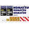 KOMATSU PC160LC -7 DIGGER DECAL STICKER SET #1 small image