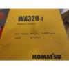 Komatsu WA320-7 Wheel Loader Parts Book Manual s/n A36001 &amp; Up