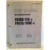 Komatsu Forklift Shop Manual FD100/115-5, FD135/150E-5, Service &amp; Repair (3194) #1 small image