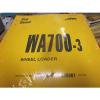 Komatsu WA700-3 Wheel Loader Repair Shop Manual s/n A50001 Up
