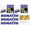 KOMATSU PC75R DIGGER DECAL STICKER SET #1 small image