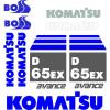 Komatsu Decals for Backhoes, Wheel Loaders, Dozers, Mini-excavators, and Dumps