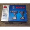 Bosch 18V 2.0 Ah Li-Ion Impact Driver/Drill Driver Combo Kit CLPK232A-181 New