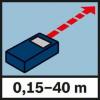 BOSCH GLM 40 Professional Laser Distance 40 Meter Range finder F/S From Japan #4 small image
