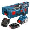 Bosch GSB 18-2-LI Plus 18v Combi Cordless Drill In L Box + 2x2ah Li-On Batteries #1 small image