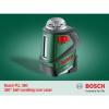 Bosch PLL 360 Cross Line Laser Featuring 360 Degrees Horizontal Function Tool