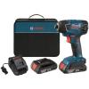 Bosch 18 Volt Lithium-Ion Cordless Electric Impact Driver Kit w/ 2 Batteries #2 small image