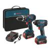 Bosch CLPK237-181 18V Cordless Lithium-Ion 1/2 Inch Hammer Drill and 1/4 Inch He