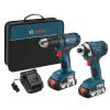 Bosch CLPK26-181 18-Volt 2-Tool Combo Kit with 1/2-Inch Drill/Driver 1/4-Inch...