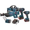 Bosch 18V Cordless Lithium-Ion 4-Tool Combo Kit CLPK431-181 -Brand New MSRP $650 #1 small image