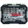 Bosch Screwdriver Colour Coded Bit and Compact Ratchet 26 Pieces Set Storage Box