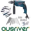 BOSCH GSB13 RE Professional Impact Power Drill Set + extra 100 peice accessories #1 small image