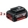 2x Bosch 18V 4.0AH COOLPACK Professional Li-Ion battery - New