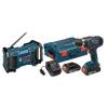 New Lithium Ion Cordless Electric 18 Volt 1/2 in Drill Driver Radio Power Tool