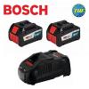 Bosch 18V Cordless Charging Kit with 2x 6.3Ah EneRacer Battery Packs &amp; Charger
