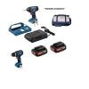 BOSCH CORDLESS  DRILL&amp; IMPACT DRIVER 2X2AH BATTERIES WIRELESS CHARGING KIT #1 small image