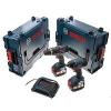 Bosch 0615990H0P - Batteria li 18 v con sistema di ricarica wireless in l-boxx