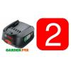 2 x Bosch Green TOOL Li-ION Batteries 18v 2.0ah 2607336207 2607336921 1600Z0003U #1 small image