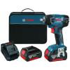 Variable Speed Impact Wrench 18 Volt Lithium-Ion 1/2 in., Kit 2 Batteries, Bosch