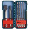 Bosch SDS Plus Rotary Drill Hammer Masonry Breaker Bit Chisels &amp; Carbide Set Kit