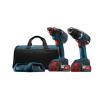 2-Tool 18-Volt Lithium-Ion Cordless Wireless Combo Kit Drill Driver Charger Bag #1 small image