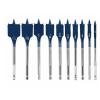 Bosch Daredevil Project Woodworking Drill Hole Spade Bit 10 Piece Tool Set Blue #1 small image