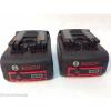 2 (TWO) Bosch BAT620 18V 18 Volt Fatpack Hc Batteries Lithium Ion 4.0 Ah Used