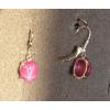 LINDE LINDY 10X8MM 5+ CTW PINK STAR RUBY CREATED SAPPHIRE S/S LEVERBACK EARRINGS