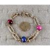 LINDE LINDY STAR SAPPHIRE CREATED RUBY STAR BRACELET NPM SECOND QUALITY DISCOUNT