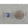 LINDE LINDY CF BLUE STAR SAPPHIRE CREATED HEART EARRINGS 2ND .925 S/S #2 small image