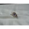 Sterling Silver Domed Filigree Top,Linde/Lindy Blue Star Sapphire Ring,Size 10.5
