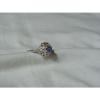 Sterling Silver Domed Filigree Top,Linde/Lindy Blue Star Sapphire Ring,Size 10.5