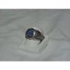 ...Man&#039;s/Men&#039;s Sterling Silver,Linde/Lindy Blue Star Sapphire Ring...Size 9.5... #4 small image