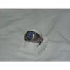 ...Man&#039;s/Men&#039;s Sterling Silver,Linde/Lindy Blue Star Sapphire Ring...Size 9.5... #5 small image