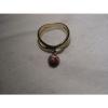 ...Gold Vermeil Sterling Silver,Linde/Lindy Ruby Star Sapphire Dangle Charm Ring #7 small image