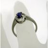 10K White Gold Linde Lindi Lindy Star Sapphire Blue Ring Sz 5 Signed ELBE 1.8g #3 small image