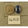 16X12MM 9+CT LINDE LINDY CRNFLWR BLUE STAR SAPPHIRE CREATED SECOND PENDANT 925