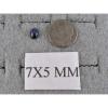 7X5MM MODERN PROD LINDE LINDY BLUE STAR SAPPHIRE CREATED 2ND RD PLT .925 SS RING #2 small image