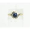 Fun 1940s-50s Art Deco Linde Star Sapphire 14K Yellow &amp; White Gold Ladies Ring #2 small image