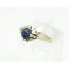 Fun 1940s-50s Art Deco Linde Star Sapphire 14K Yellow &amp; White Gold Ladies Ring #5 small image