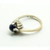 Fun 1940s-50s Art Deco Linde Star Sapphire 14K Yellow &amp; White Gold Ladies Ring