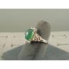 PMP LINDE LINDY TRNSP SPRING GREEN STAR SAPPHIRE CREATED CAP HRT RING RP .925 SS #2 small image