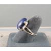 16X12MM 9+CT LINDE LINDY CRNFLWR BLUE STAR SAPPHIRE CREATED SECOND RING .925 SS #4 small image