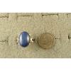 16X12MM 9+CT LINDE LINDY CRNFLWR BLUE STAR SAPPHIRE CREATED SECOND RING .925 SS #5 small image